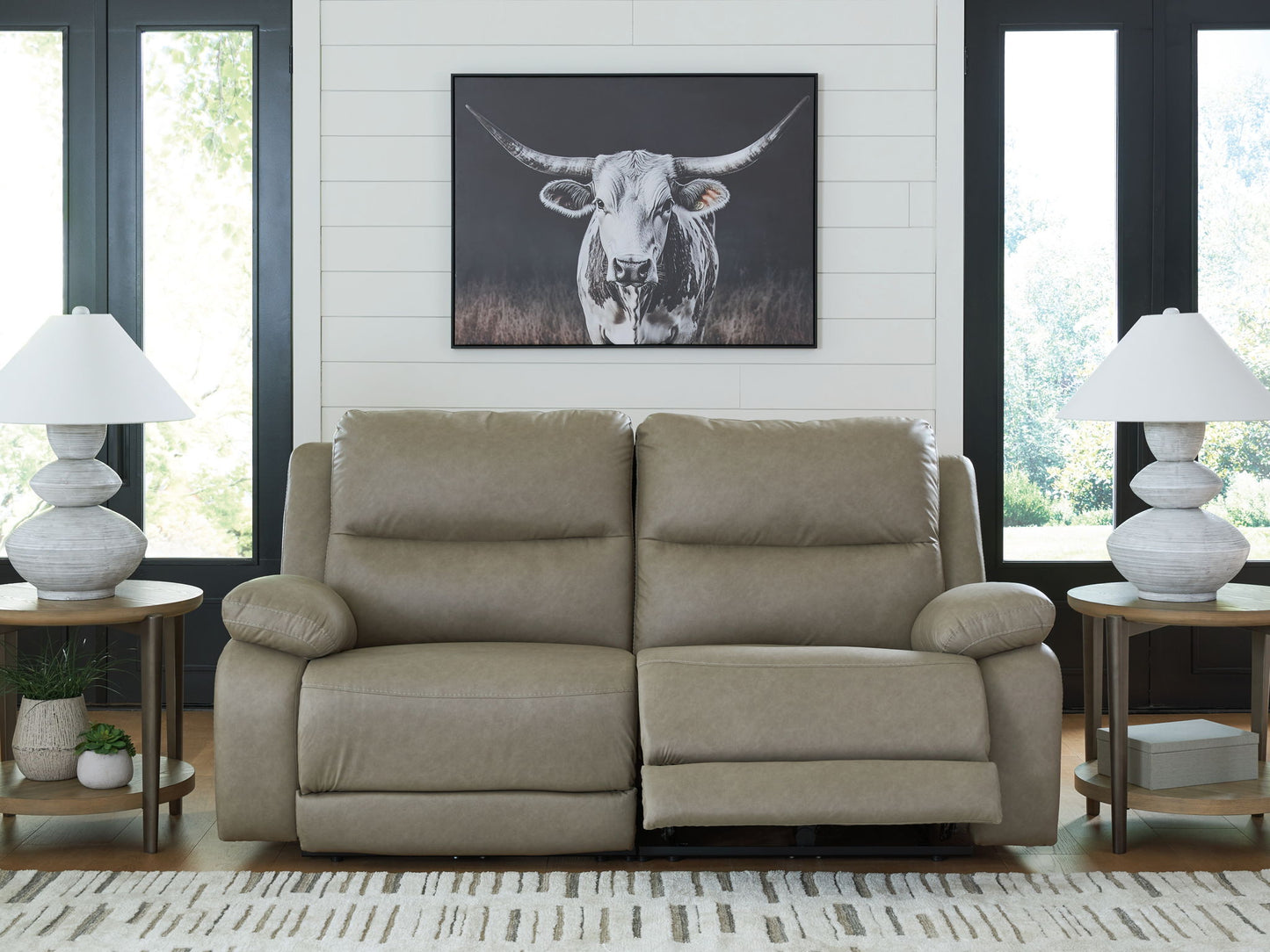 Brannigan - 2-Piece Power Reclining Loveseat - Pebble