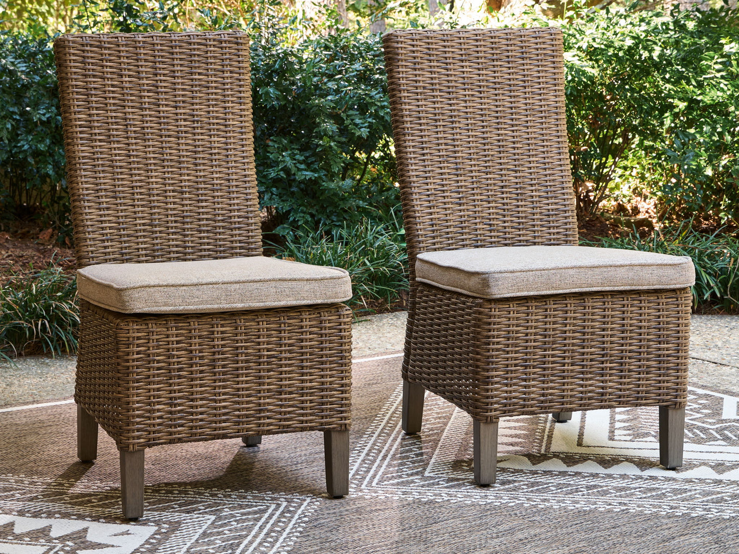 Revare Beach - Side Chair With Cushion (Set of 2) - Beige