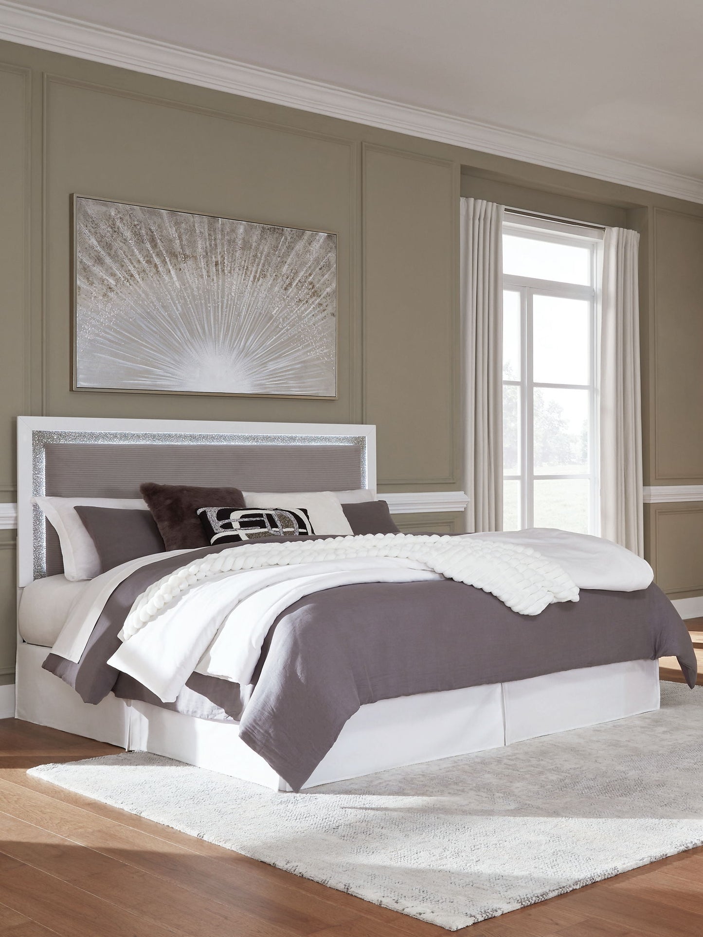 Raechalla - Upholstered Panel Headboard