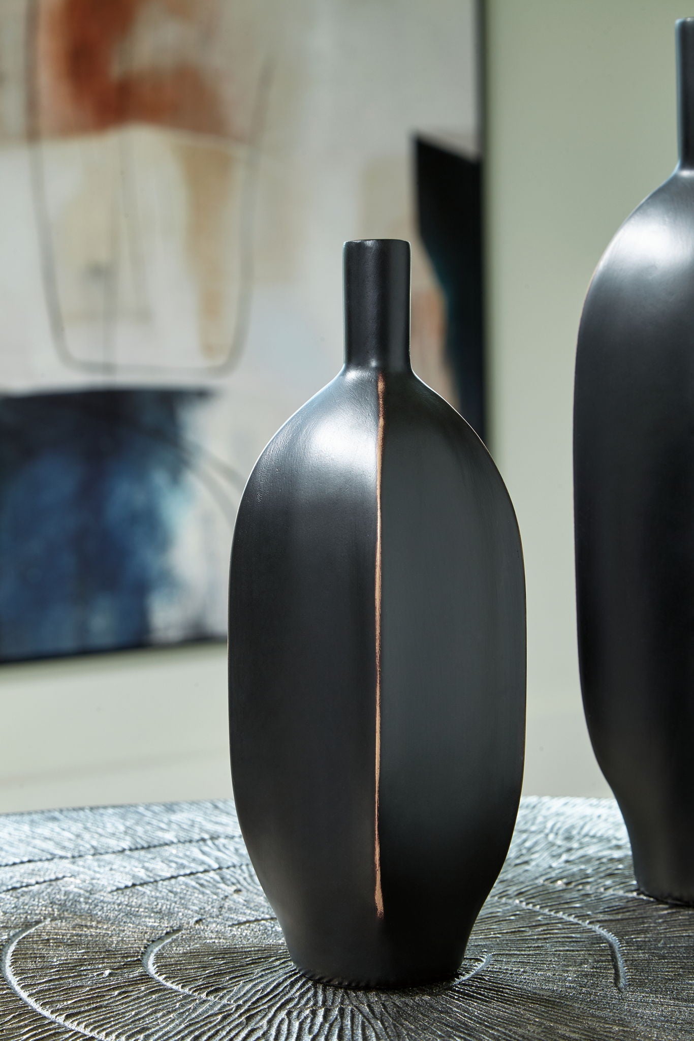Rhaveney - Vase (Set of 3) - Small - Black