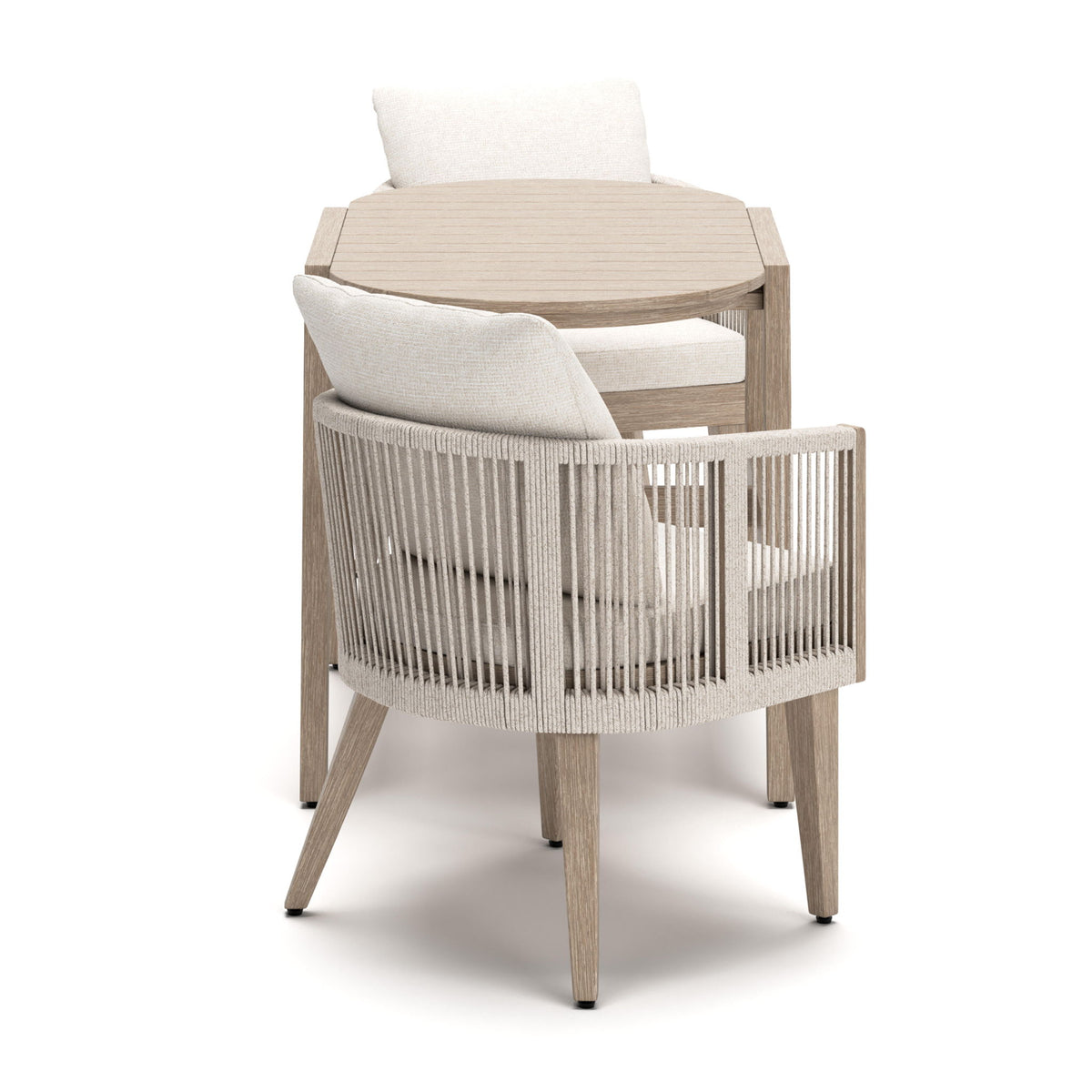 Crescent View - Chairs With Cushion / Table Set (Set of 3) - Beige