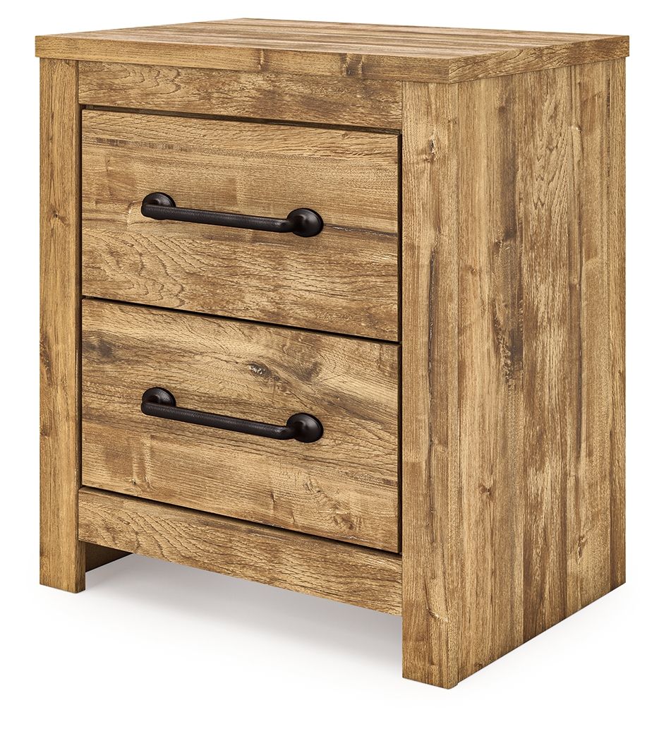 Branstony - Two Drawer Night Stand - Brown