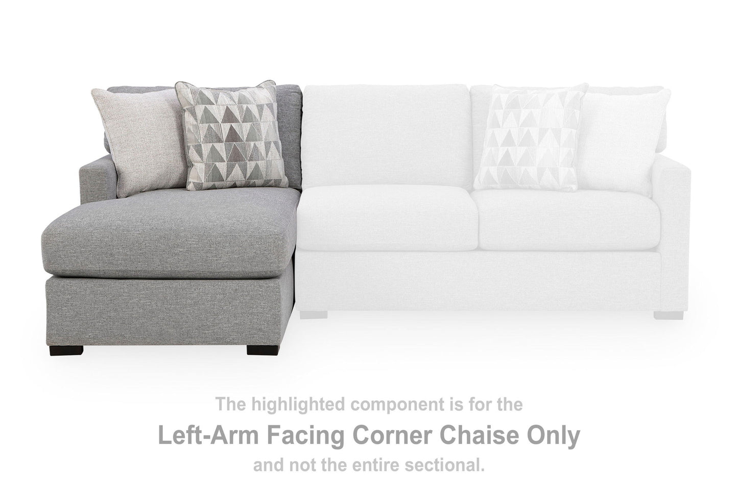 Artisian Loft - LAF Corner Chaise - Pewter