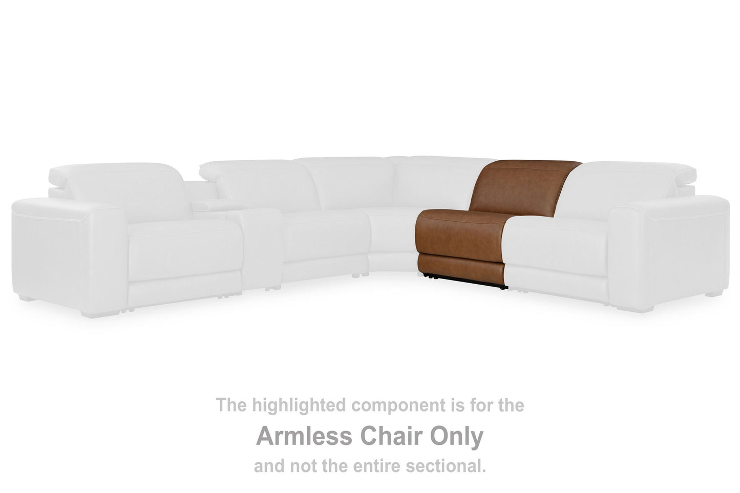Rally-Up - Armless Chair With Manual Headrest - Caramel