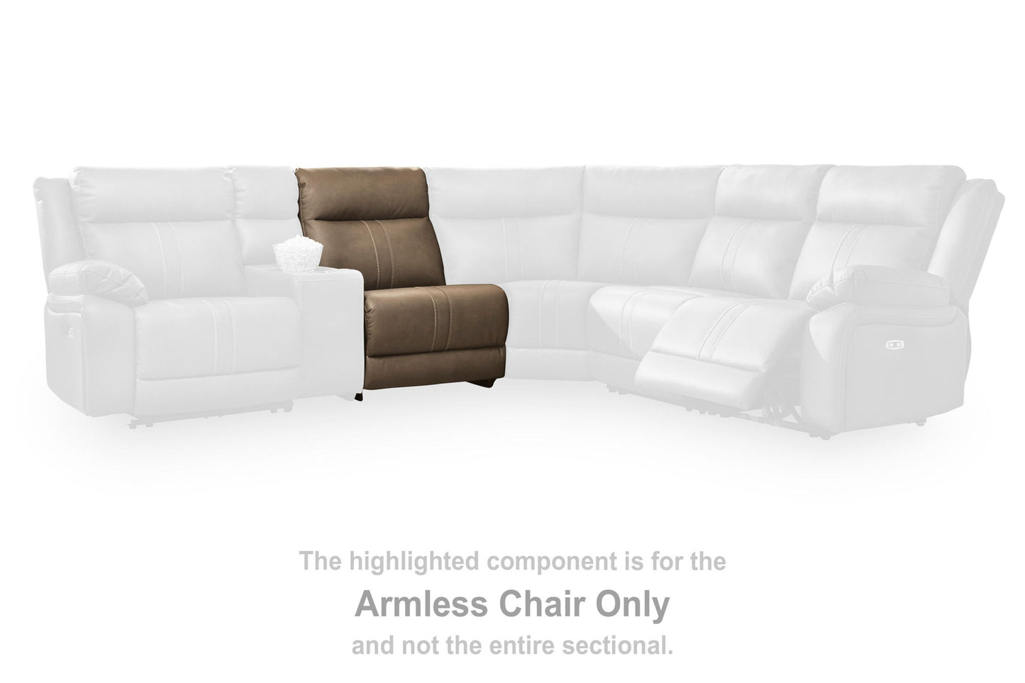 Max-Media - Armless Chair - Biscotti