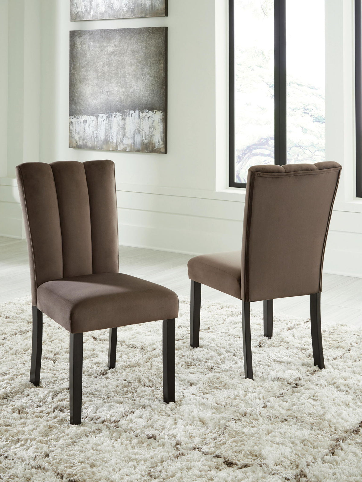 Jazmore - Dining Upholstered Side Chair (Set of 2) - Mocha