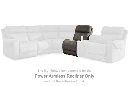 Hoopster - Pwr Armless Rec W/Adj Headrest - Gunmetal