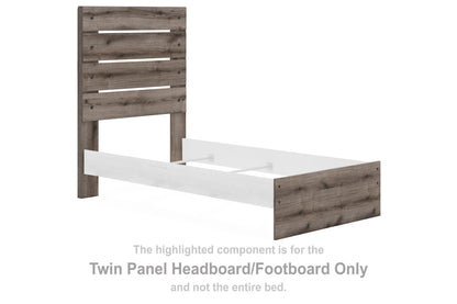 Urbanoore - Twin Panel Headboard/Footboard - Brown Gray