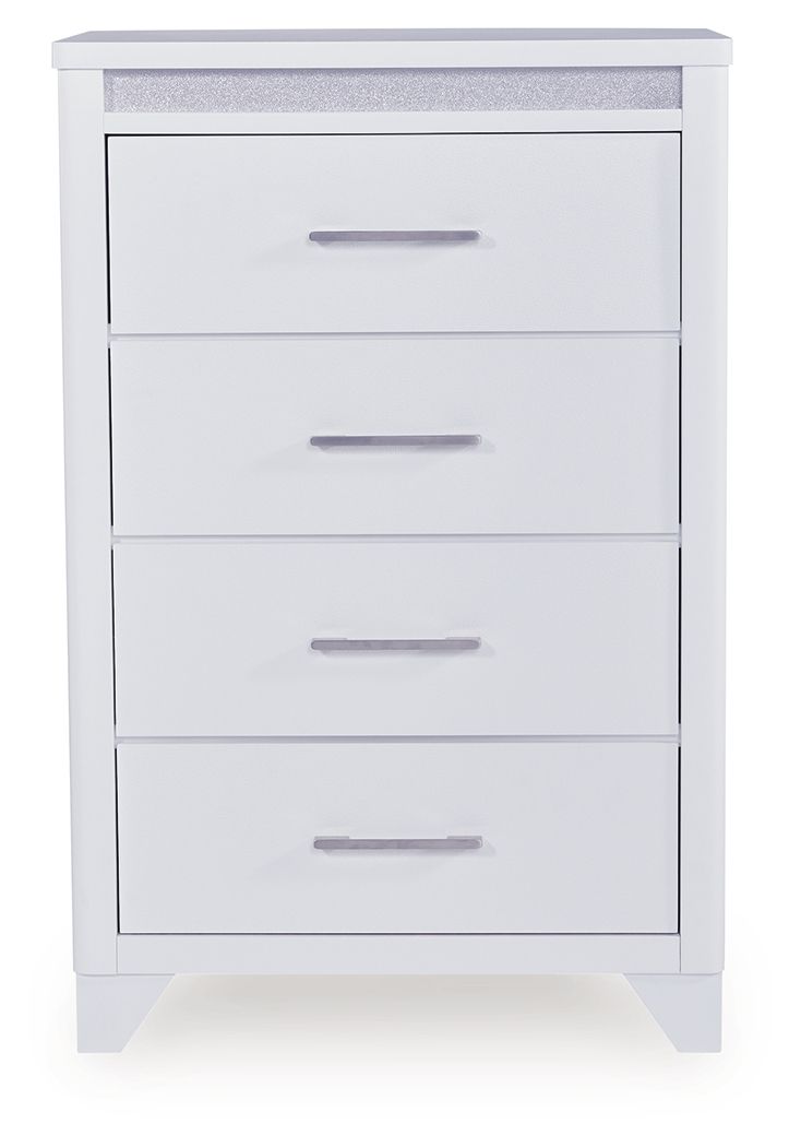 Frostlyn - Four Drawer Chest - White