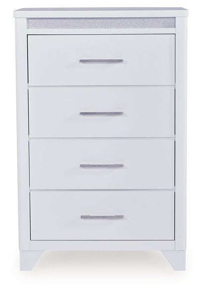 Frostlyn - Four Drawer Chest - White