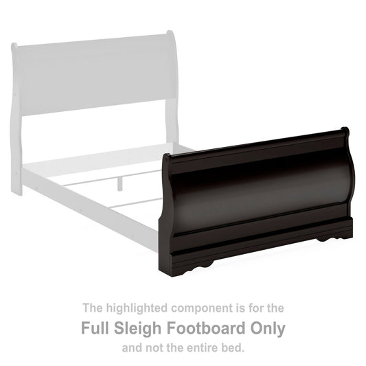 Huey Vineyard - Full Sleigh Footboard - Black