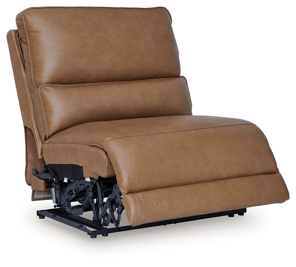Silverbrooke - Power Armless Recliner With Adjustable Headrest - Caramel