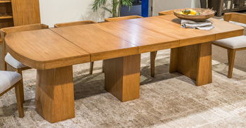 Cladian - XL Rectangular Dining Room Extension Table Top - Light Brown