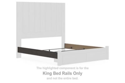 Parlayon - King Bed Rails - Charcoal