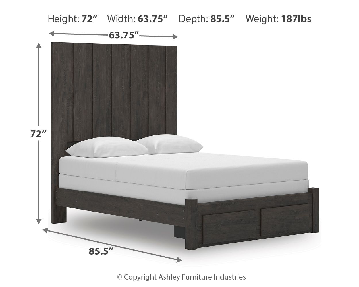 Parlayon - Panel Storage Bed