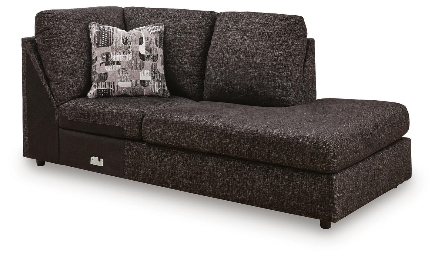 Coralene - RAF Corner Chaise - Onyx