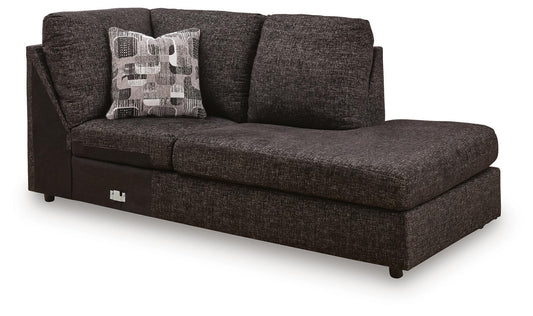 Coralene - RAF Corner Chaise - Onyx