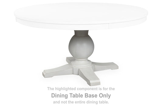 Chadworth - Round Dining Room Table Base - White