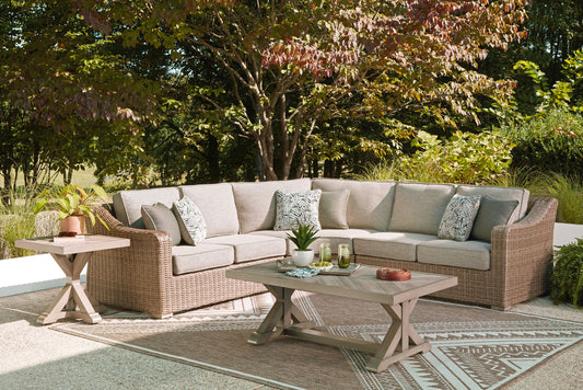Revare Beach - 3-Piece Outdoor Sectional - Beige