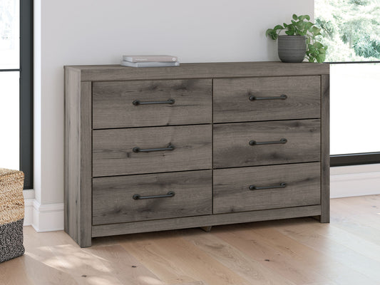 Urbanoore - Six Drawer Dresser - Brown Gray