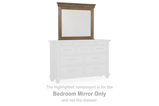 Waynely - Bedroom Mirror - Medium Brown
