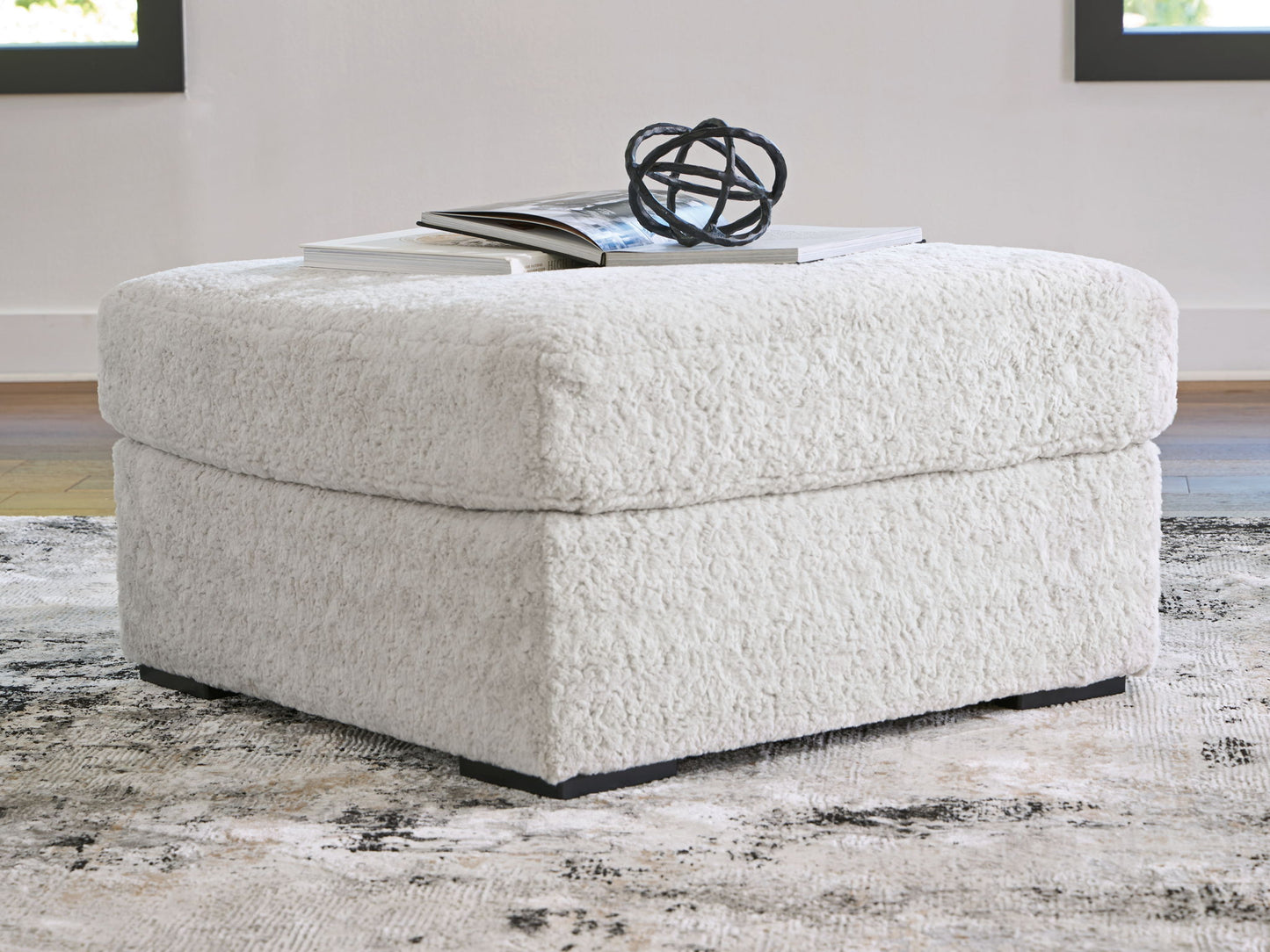 Snodoodle - Oversized Accent Ottoman - Arctic