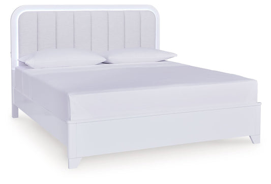 Frostlyn - Upholstered Panel Bed