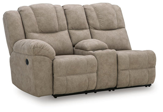 Ravenswaye - LAF Reclining Loveseat With Console - Birch
