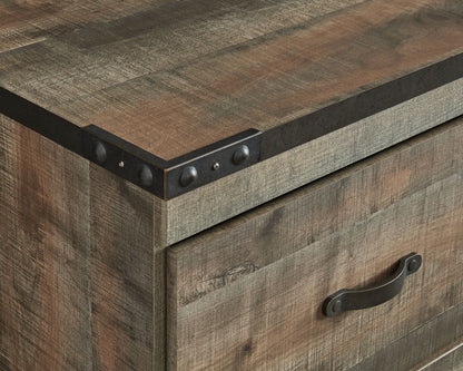 Trinell - 3-Piece Entertainment Center With Electric Fireplace - Brown