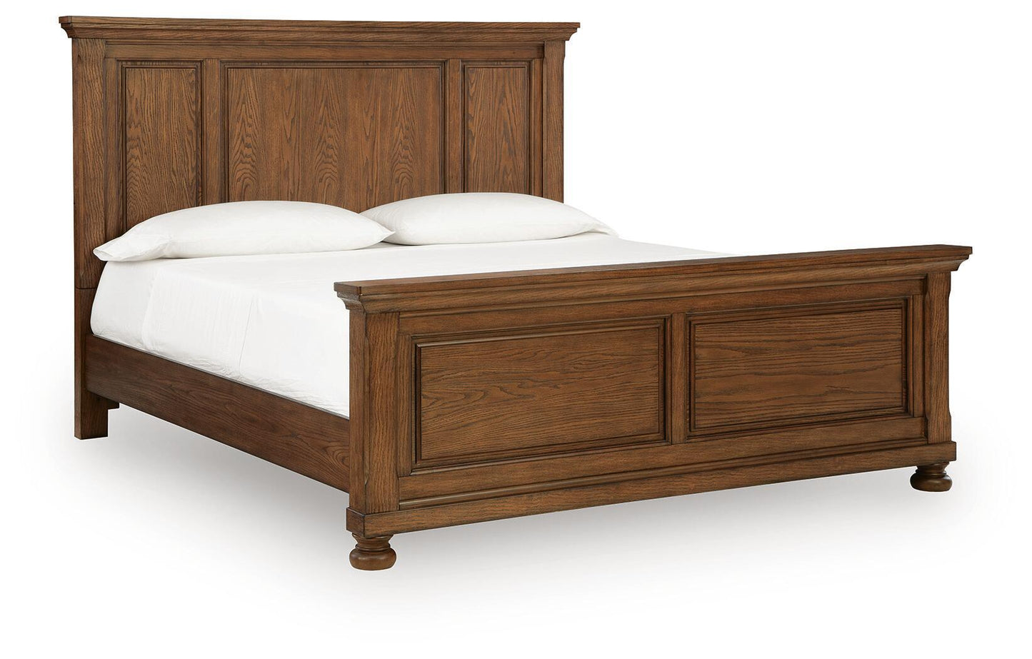 Havenstein - King Panel Bed - Warm Brown