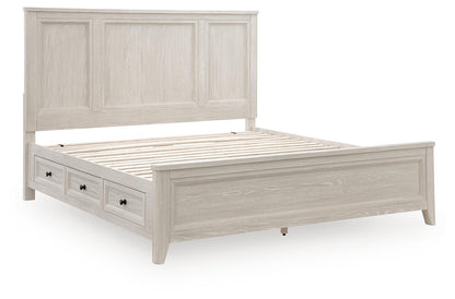 Cressenda - King Panel Storage Bed - Dove White