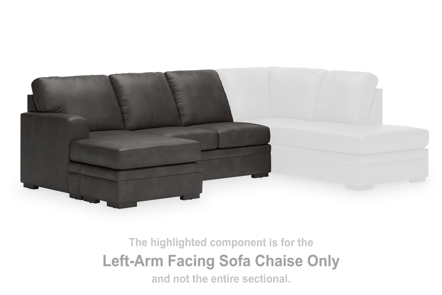 Dara Park - LAF Sofa Chaise - Shadow