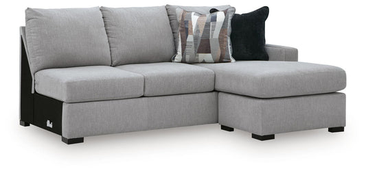 Lakepoint - RAF Sofa Chaise - Nickel