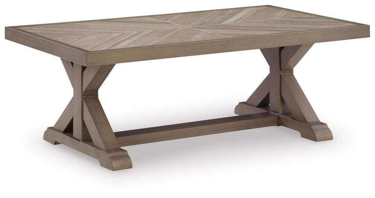 Revare Beach - Rectangular Cocktail Table - Beige