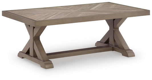 Revare Beach - Rectangular Cocktail Table - Beige