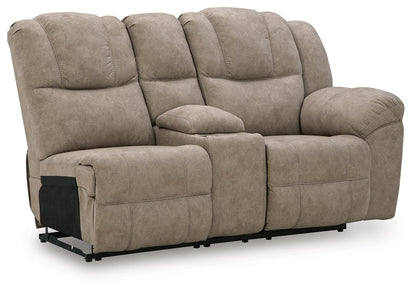 Ravenswaye - RAF Reclining Loveseat With Console - Birch