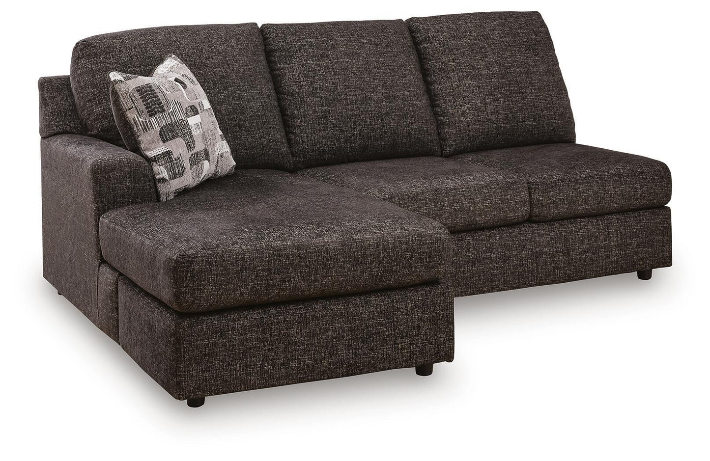 Coralene - LAF Sofa Chaise - Onyx