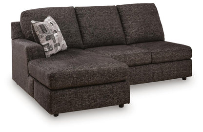 Coralene - LAF Sofa Chaise - Onyx