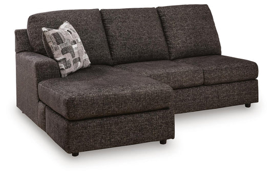 Coralene - LAF Sofa Chaise - Onyx