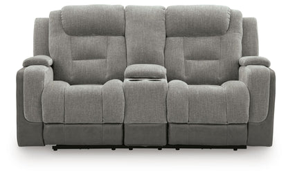 Ultimax - Power Reclining Loveseat With Console / Adjustable Headrest
