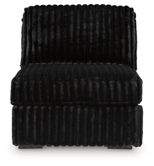 Midnight-Madness - Armless Chair - Onyx