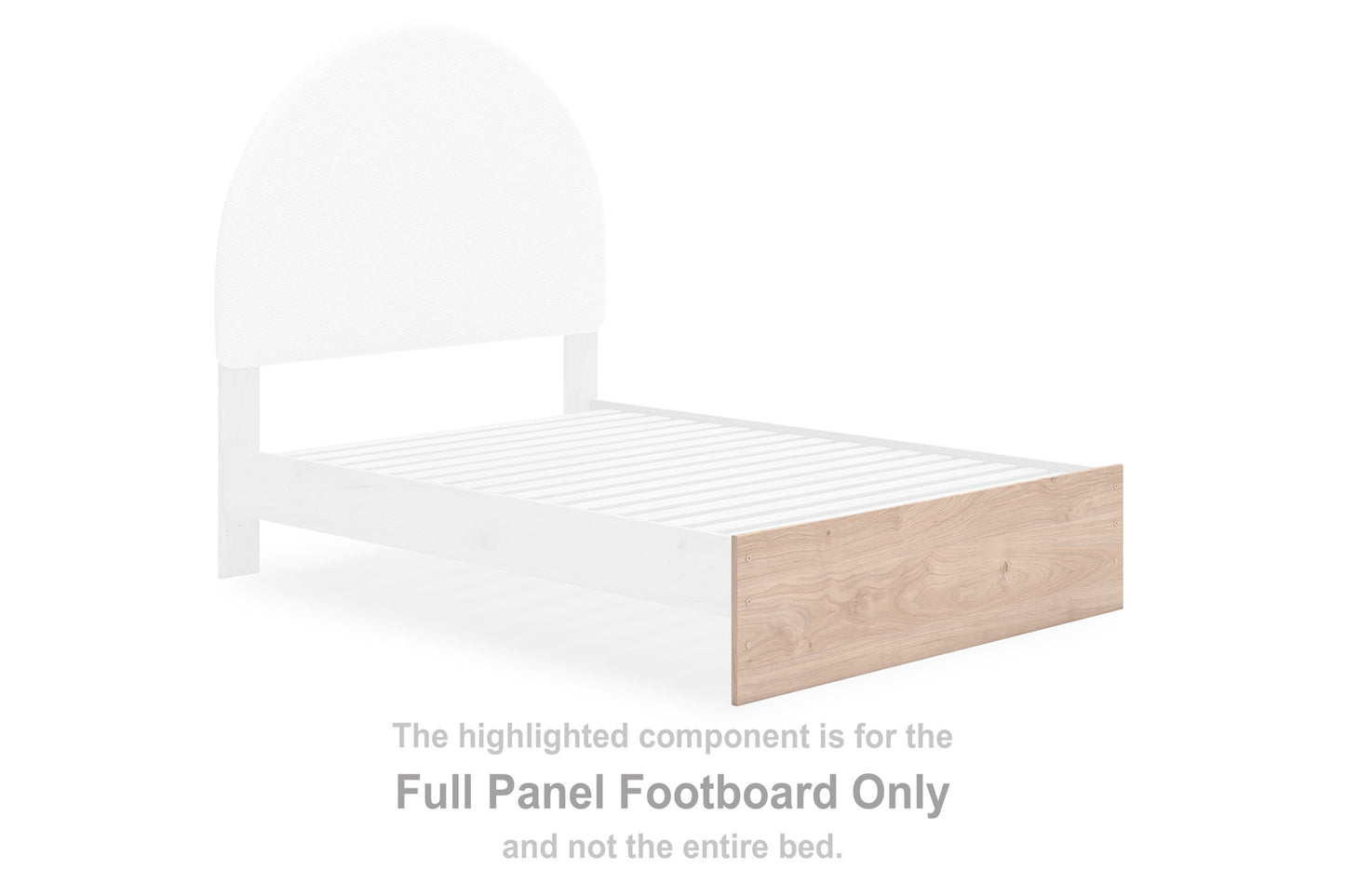 Shapella - Full Panel Footboard - Tan
