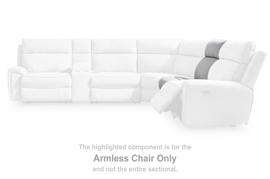 Grafton Pike - Armless Chair - Pearl / Ash