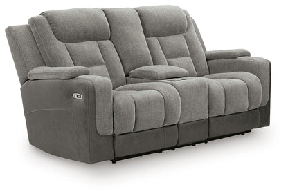 Ultimax - Power Reclining Loveseat With Console / Adjustable Headrest