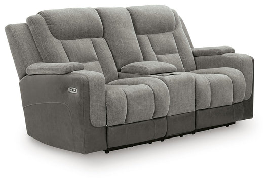 Ultimax - Power Reclining Loveseat With Console / Adjustable Headrest