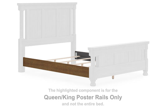 Chadworth - Queen/King Poster Rails - Brown