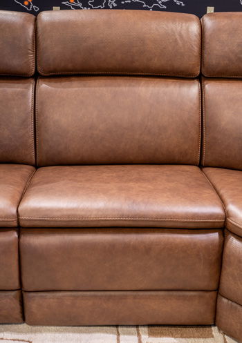 Crowell - Power Armless Recliner With Adjustable Headrest - Saddle