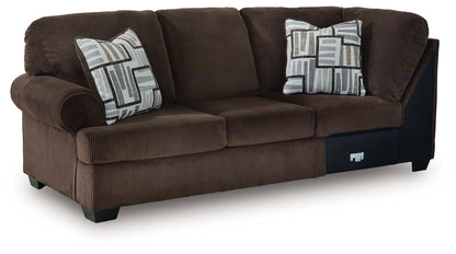 Landsings - LAF Sofa With Corner Wedge - Chocolate