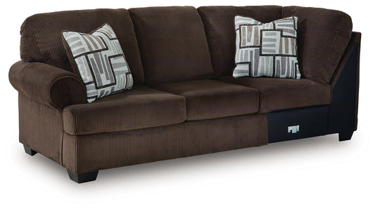 Landsings - LAF Sofa With Corner Wedge - Chocolate
