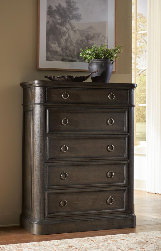 Bannette - Five Drawer Chest - Dark Brown